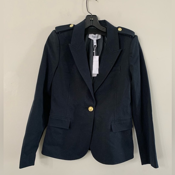 NEW DEREK LAM Arthur Single Breasted Jacket - Midnight Size: 6 - Picture 5 of 9